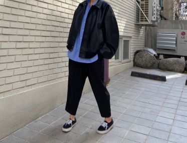 MUSINSA | MUSINSA STANDARD Synthetic Leather Extra Oversized