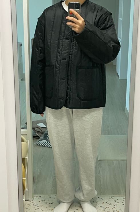 ダウンジャケット MUSINSA STANDARD Vertical Quilted Military Liner Jacket Brow MUSINSA | MUSINSA STANDARD Vertical Quilted Military Liner