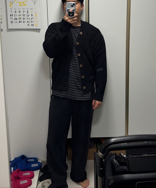 MUSINSA公式 | SATUR パロオーバーサイズブークルカーディガン