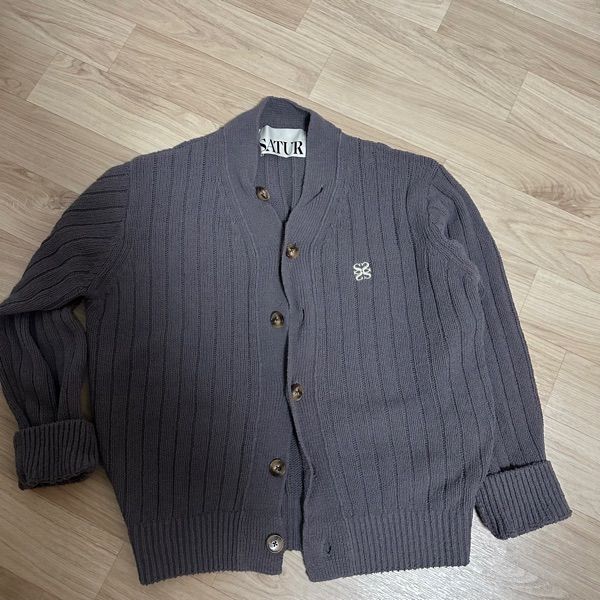 SATUR カーディガン ☆ SATUR ☆ Faro Over Size Boucle Cardigan RIIZE (SATUR