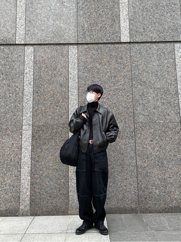 MUSINSA公式 | LEMARD Overfit Incision Pocket Vegan Leather