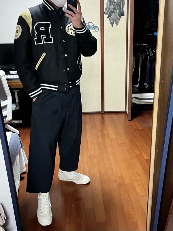 スタジャン RETRIEVER CLUB BIG R LOGO PATCH STADIUM JACKET XK229 MUSINSA公式 | RETRIEVER CLUB BIG R LOGO PATCH STADIUM JACKET