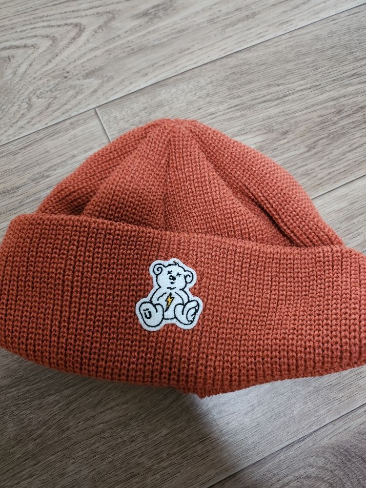 MUSINSA | ISTKUNST THUNDER BEAR BEANIE_ORANGE(IK2CFMAB20A)