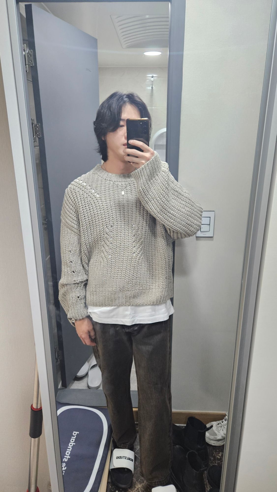 【mahagrid】22FW★ OVERDYED ACID DENIM PANT MUSINSA | MAHAGRID OVERDYED ACID DENIM PANT BROWN(MG2CFMD113A)