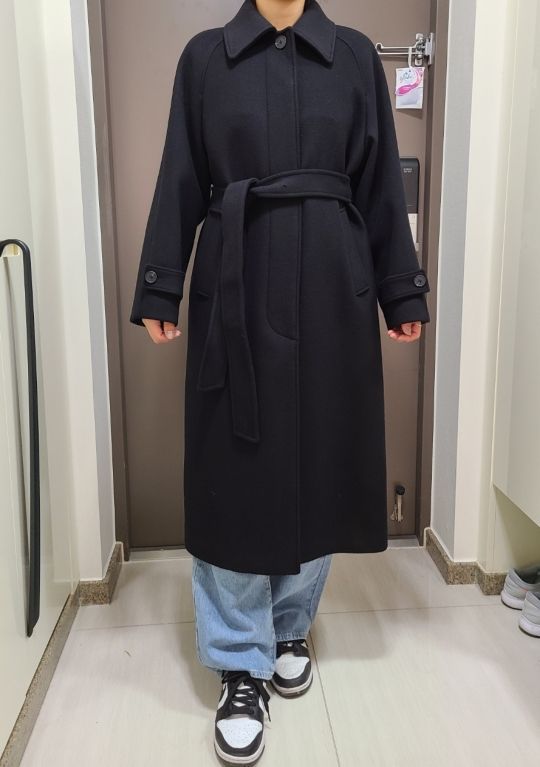 コート MUSINSA STANDARD Women's Cashmere Blend Balmacan Robe Coat B MUSINSA | MUSINSA STANDARD WOMAN Women's Cashmere Blend