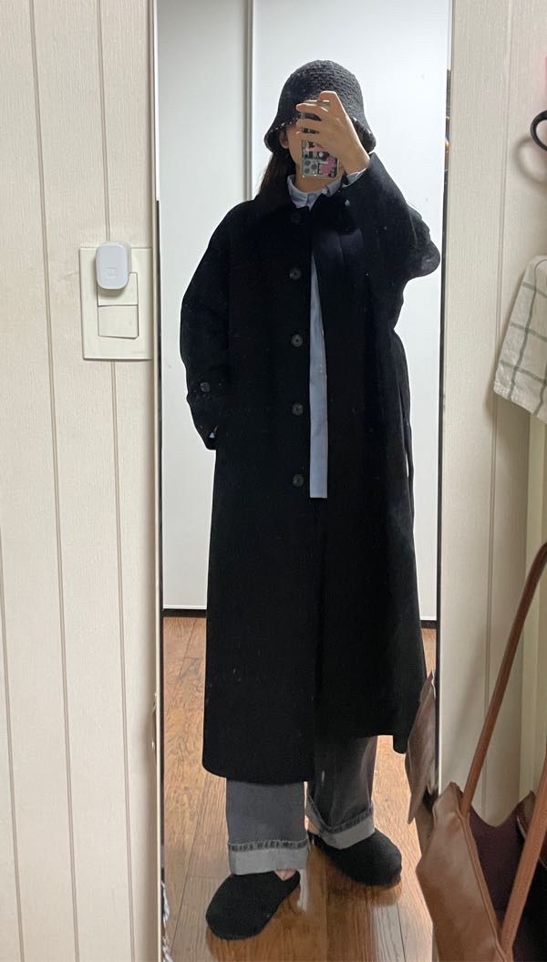 コート MUSINSA STANDARD Women's Cashmere Blend Balmacan Robe Coat B MUSINSA | MUSINSA STANDARD WOMAN Women's Cashmere Blend