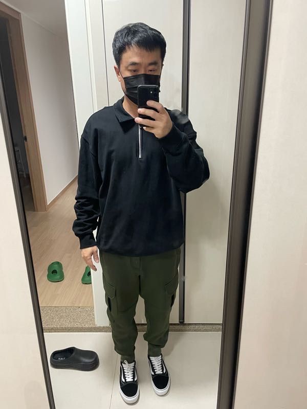 スウェット・トレーナー *MUSINSA STANDARD* Oversized collared half zip-up sweatshirt MUSINSA | MUSINSA STANDARD Oversized Collared Half Zip-up