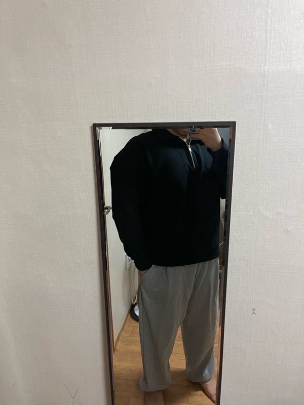 スウェット・トレーナー *MUSINSA STANDARD* Oversized collared half zip-up sweatshirt MUSINSA | MUSINSA STANDARD Oversized Collared Half Zip-up