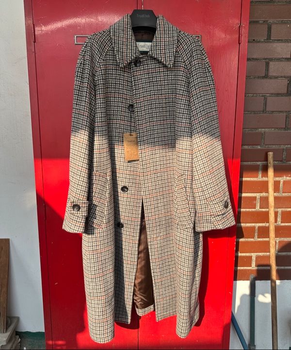 MUSINSA | TRADCLUB Kensington Check Wool Over Balmacaan Coat