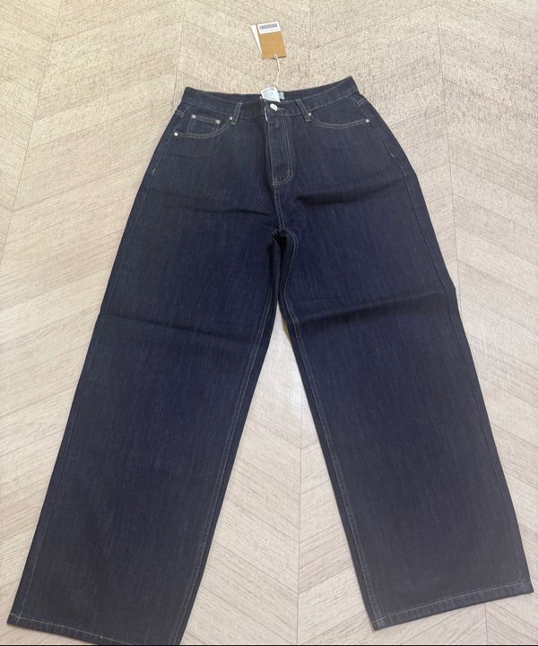 MUSINSA | GLW Easy Wide Denim Pants Deep Blue Indigo