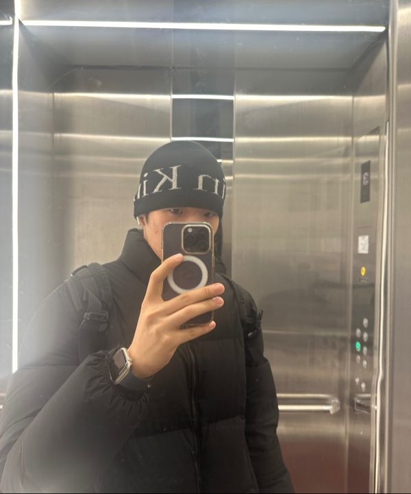 帽子 LOGO JACQUARD SHORT BEANIE BLACK MUSINSA公式 | MATIN KIM LOGO JACQUARD SHORT BEANIE IN BLACK