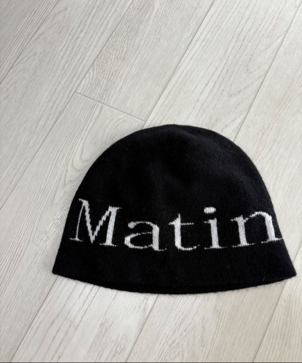 帽子 LOGO JACQUARD SHORT BEANIE BLACK MUSINSA | MATIN KIM LOGO JACQUARD SHORT BEANIE IN BLACK