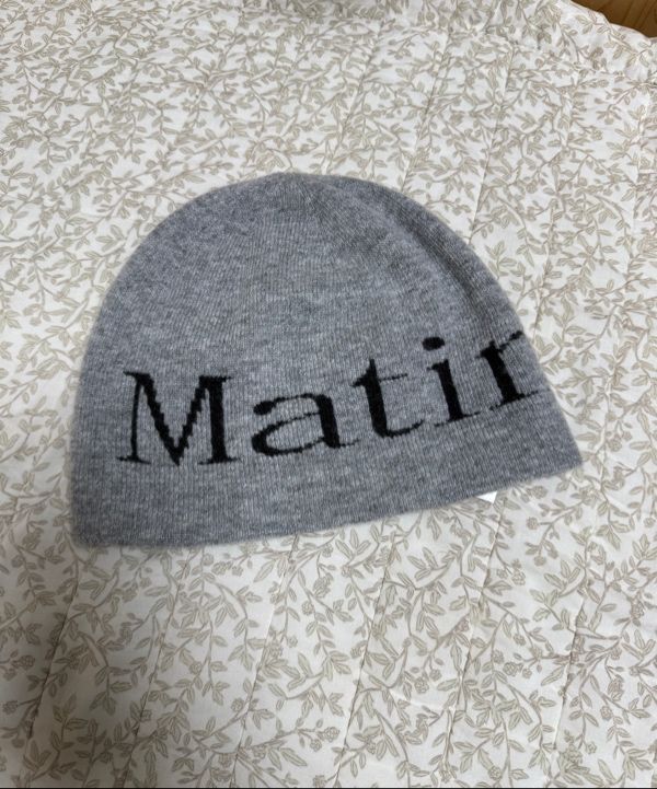 帽子 MATIN KIM LOGO JACQUARD SHORT BEANIE Matin Kim LOGO JACQUARD SHORT BEANIE BBH5460 (Matin Kim