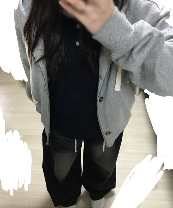 MUSINSA公式 | SATUR テオ コットン オールデイ フードジップアップ