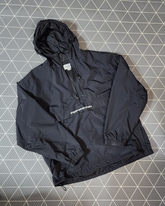 【thisisneverthat Anorak Jacket】 Black thisisneverthat Men's Anorak Jacket in Black thisisneverthat