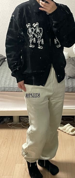 MUSINSA | SCULPTOR Classic Logo Sweat Pants Black