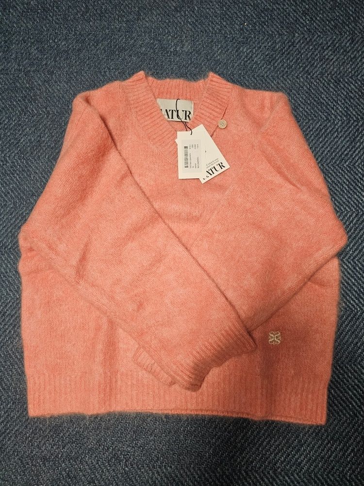 MUSINSA公式 | SATUR エッセンツートーンモヘアブレンドニットピンク