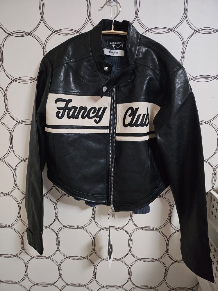 MUSINSA | FANCY CLUB [NF] Bike Crop Leather Jacket (BLACK)_F22ZA931
