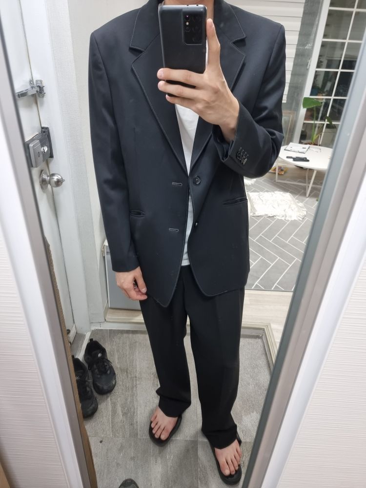 【INSILENCE】OVERSIZE WOOL BLAZER BLACK MUSINSA | INSILENCE Oversize Wool Blazer BLACK