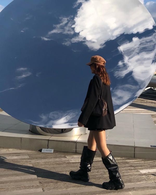 LEEY ■ PLATFORM BOOTS SNEAKERS MUSINSA | L.E.E.Y PLATFORM HIGH BOOTS WHITE
