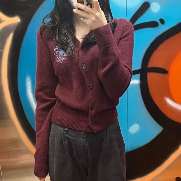 MUSINSA | MARDI MERCREDI RACCOON BLENDED CARDIGAN V