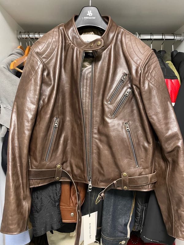 MUSINSA公式 | ANDERSSON BELL Biker leather jacket awa474m