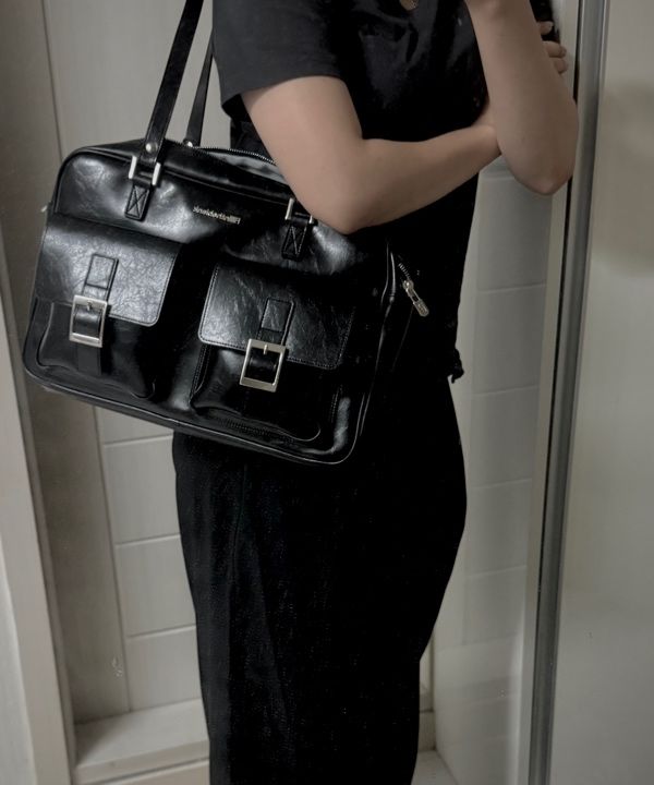 韓国 fillintheblank shoulder bag MUSINSA | FILLINTHEBLANK PK Shoulder Bag (black)