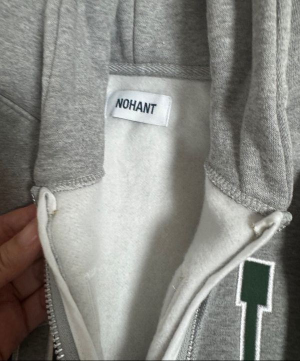 MUSINSA | NOHANT LONELY/LOVELY FLUFF HOODIE ZIP-UP GRAY