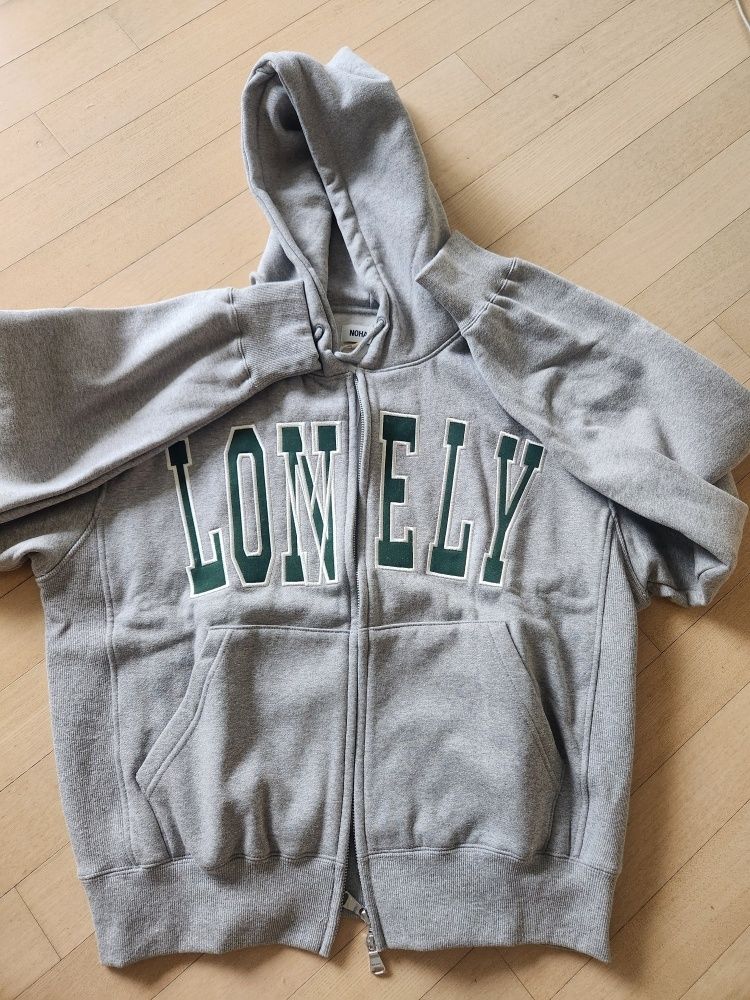 MUSINSA | NOHANT LONELY/LOVELY FLUFF HOODIE ZIP-UP GRAY
