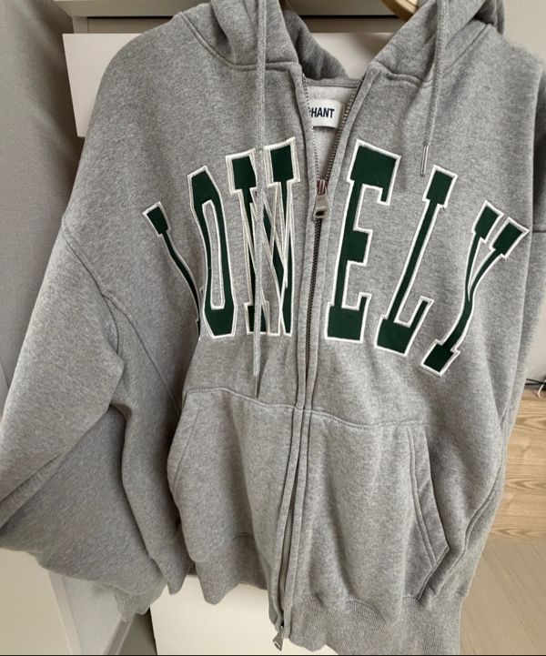 MUSINSA公式 | NOHANT LONELY/LOVELY FLUFF HOODIE ZIP-UP GRAY