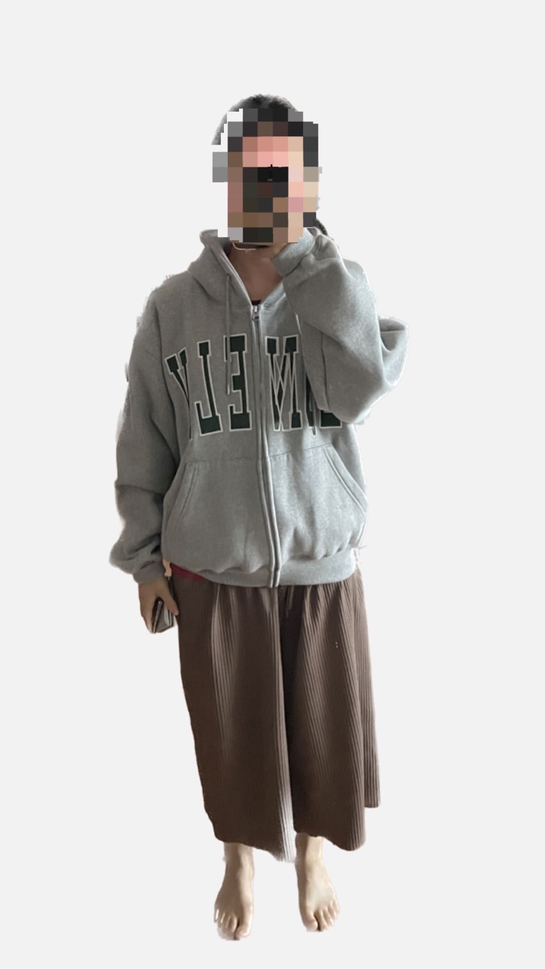 ★送料・関税込★nohant★LONELY/LOVELY FLUFF HOODIE GRAY LONELY/LOVELY FLUFF HOODIE ZIP-UP GRAY – NOHANT GLOBAL