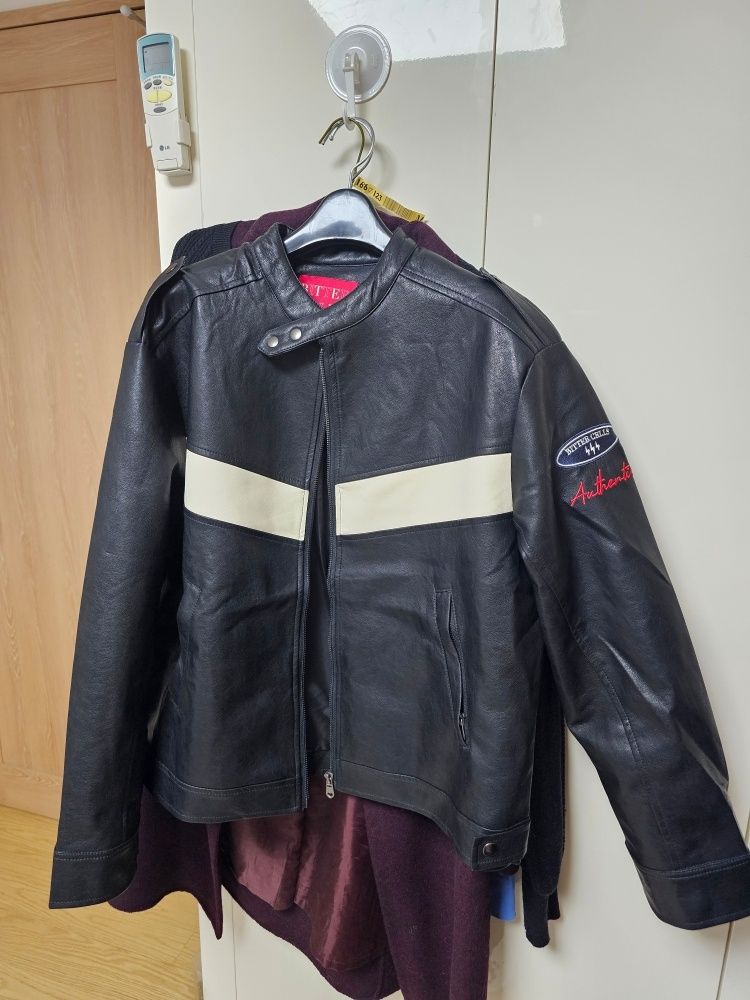 BITTER CELLS レザージャケット Qoo10 BITTER CELLS Leather Jacket ミドル ポ