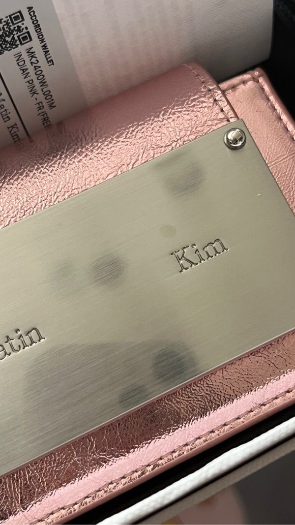 ●Matin Kim●ACCORDION WALLET IN INDIAN PINK Designer fashion, Seoul-fully created | W Concept