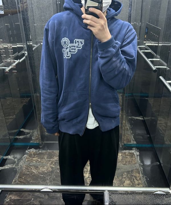 MUSINSA公式 | thisisneverthat Faded Zip Up Hoodie Navy