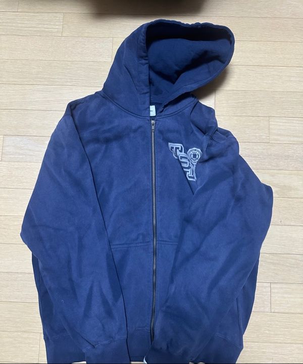 MUSINSA公式 | thisisneverthat Faded Zip Up Hoodie Navy