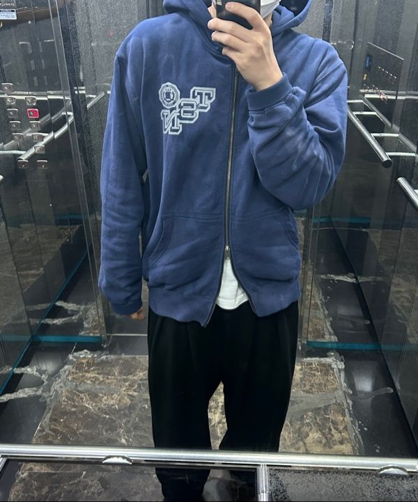 MUSINSA公式 | thisisneverthat Faded Zip Up Hoodie Navy