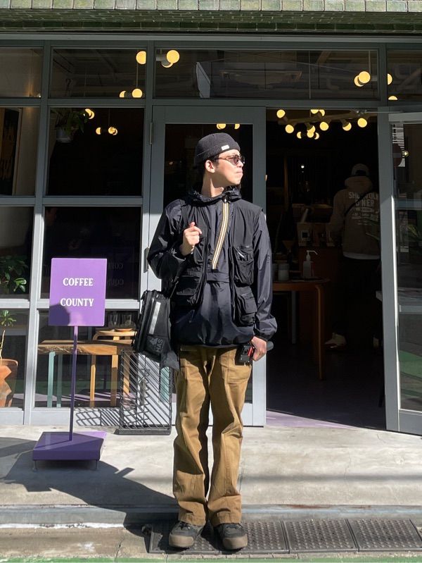 MUSINSA公式 | LMC LMC x K-WAY CURVED ANORAK JACKET beige
