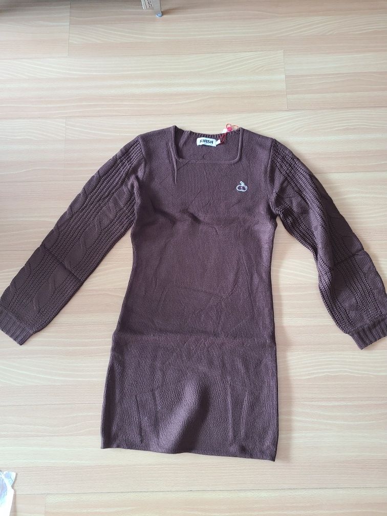 MUSINSA | KIRSH Small Cherry Knit Sweater Dress [Pink]
