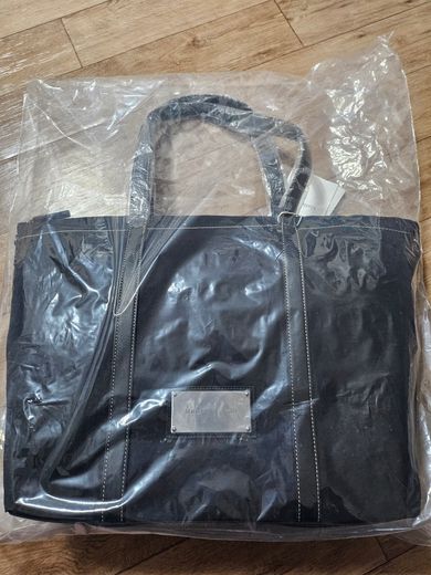 MUSINSA公式 | MATIN KIM FABRIC NEW SHOPPER BAG IN BLACK