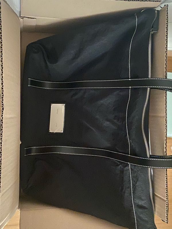MUSINSA | MATIN KIM FABRIC NEW SHOPPER BAG IN BLACK