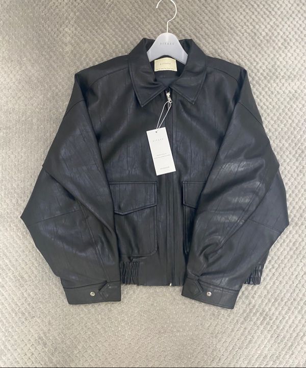 ジャケット Siyazu SIOT4079 Fake Leather Bomber Jacket_Black MUSINSA | SIYAZU SIOT4079 Fake Leather Bomber Jacket_Black