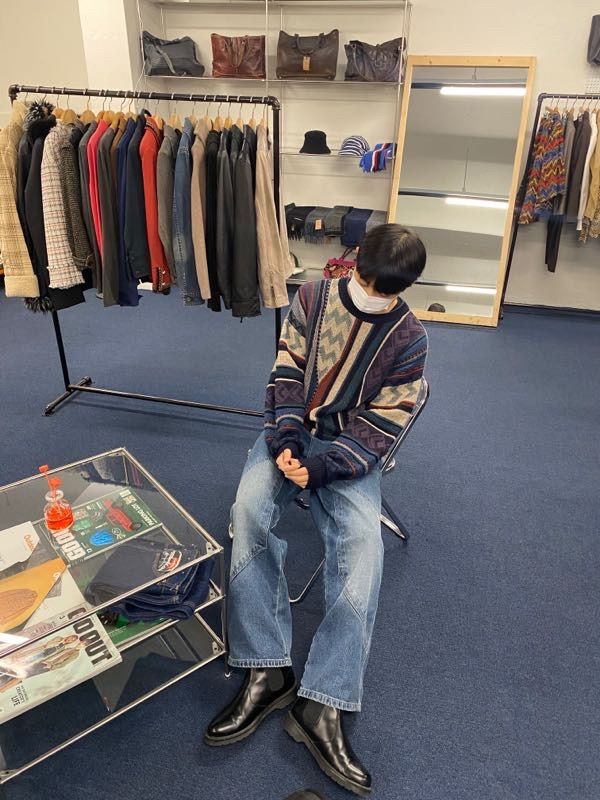 MUSINSA | CPGN STUDIO Layer Wide Denim Pants Indigo Blue