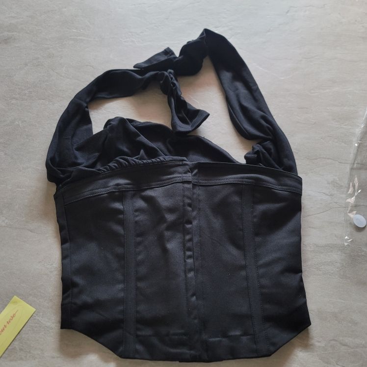 MUSINSA公式 | NOT YOUR ROSE Monica Top (Black)