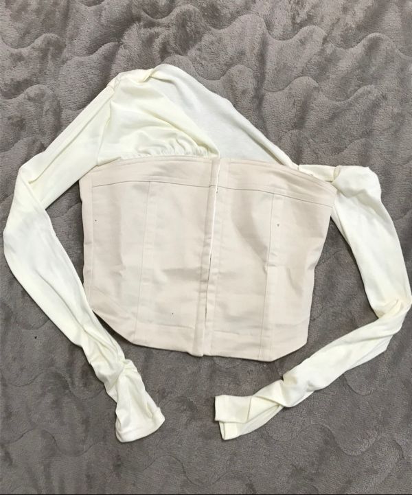 MUSINSA | NOT YOUR ROSE Monica Top (Beige)