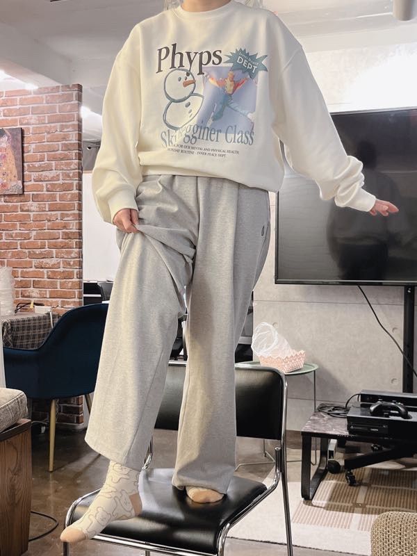 ◆PHYPS SKI BEGGINER CLASS CREWNECK/2色◆ MUSINSA公式 | PHYPS SKI BEGGINER CLASS CREWNECK_IVORY