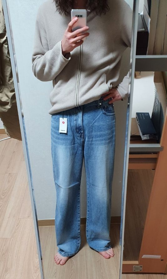 MUSINSA | PARTIMENTO WOMEN Low Rise Wide Leg Jeans_Blue