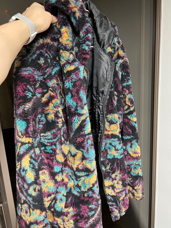 MUSINSA公式 | thisisneverthat Floral Faux Fur Jacket Multi