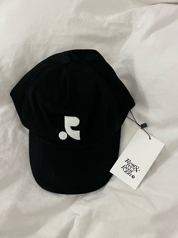 MUSINSA | REST&RECREATION RR LOGO BALL CAP BLACK