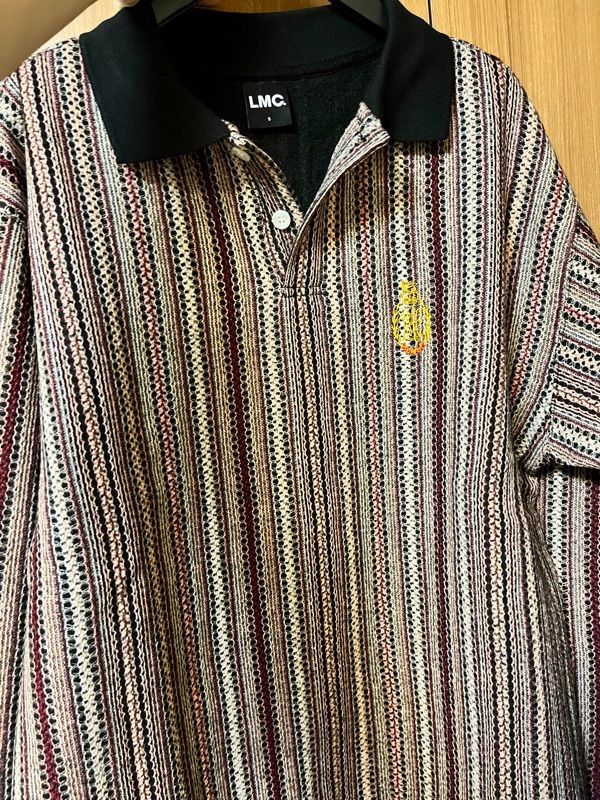 [ LMC ]★LMC CREST KNIT LONG SLV POLO SHIRT MUSINSA | LMC LMC CREST KNIT LONG SLV POLO SHIRT gray pink