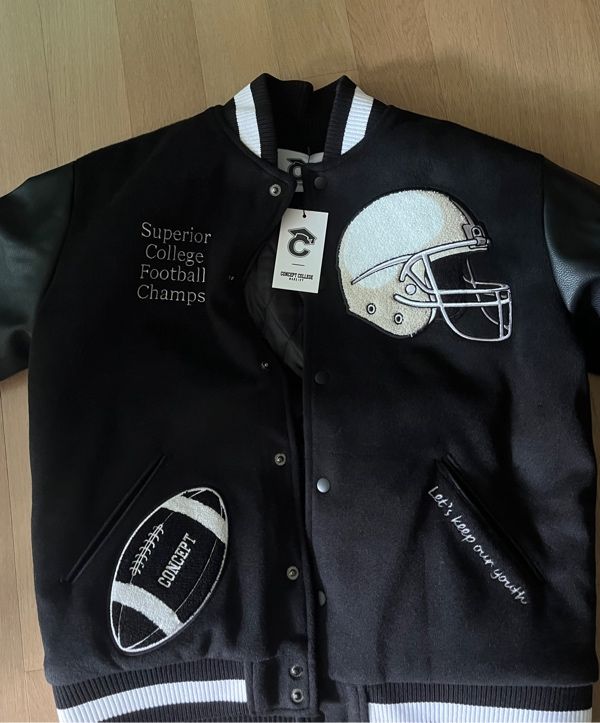 MUSINSA | CONCEPT COLLEGE All Black Football Champions